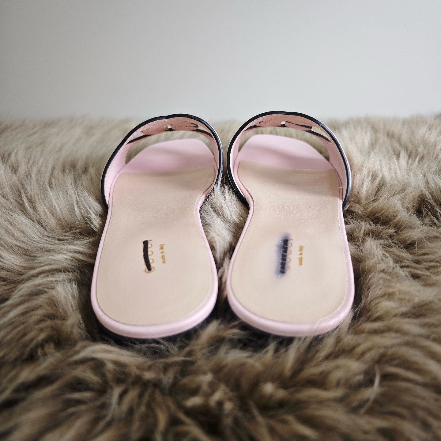 Gucci Gucci Pink Interlocking G Leather Sandals Size 37.5 Size US 7.5 / IT 37.5 - 3 Thumbnail