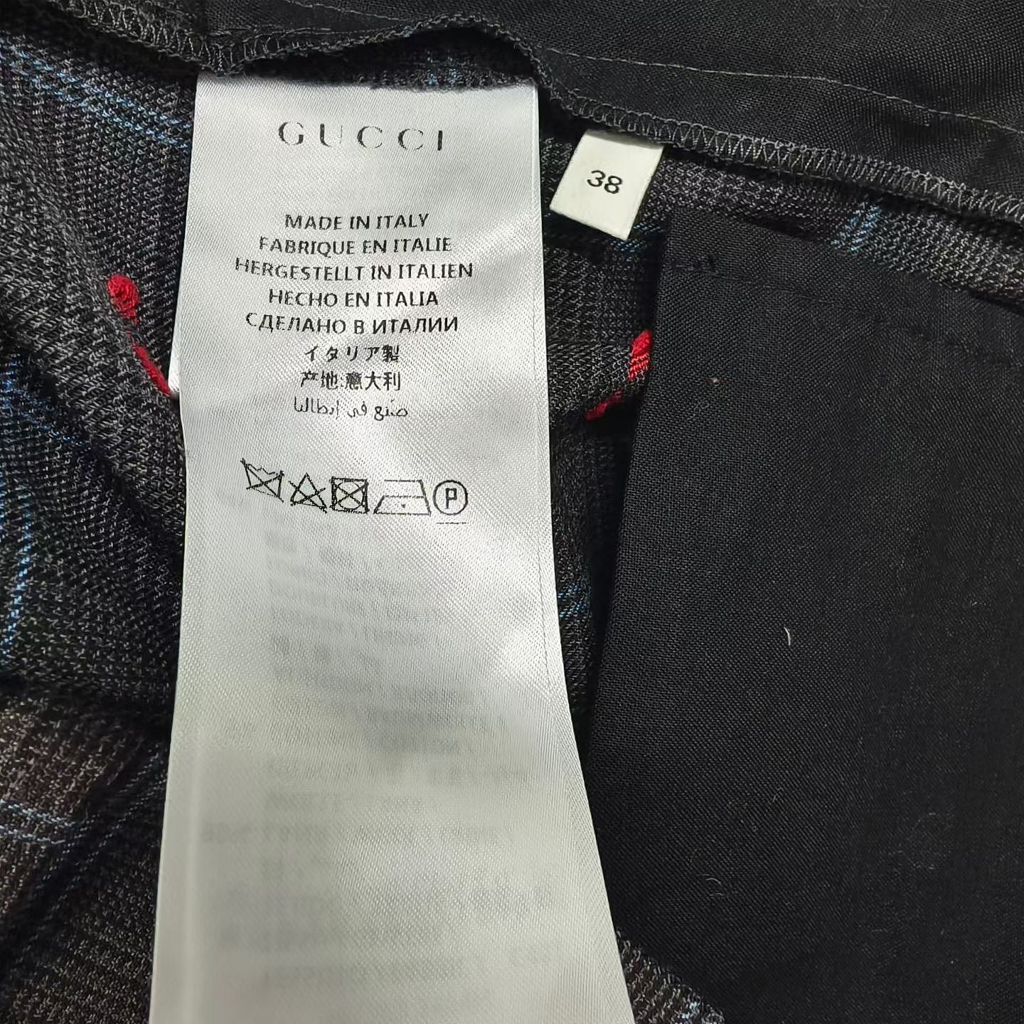 Gucci Gucci Heart Print Plaid Pants Size 38 Size 26" / US 2 / IT 38 - 4 Thumbnail