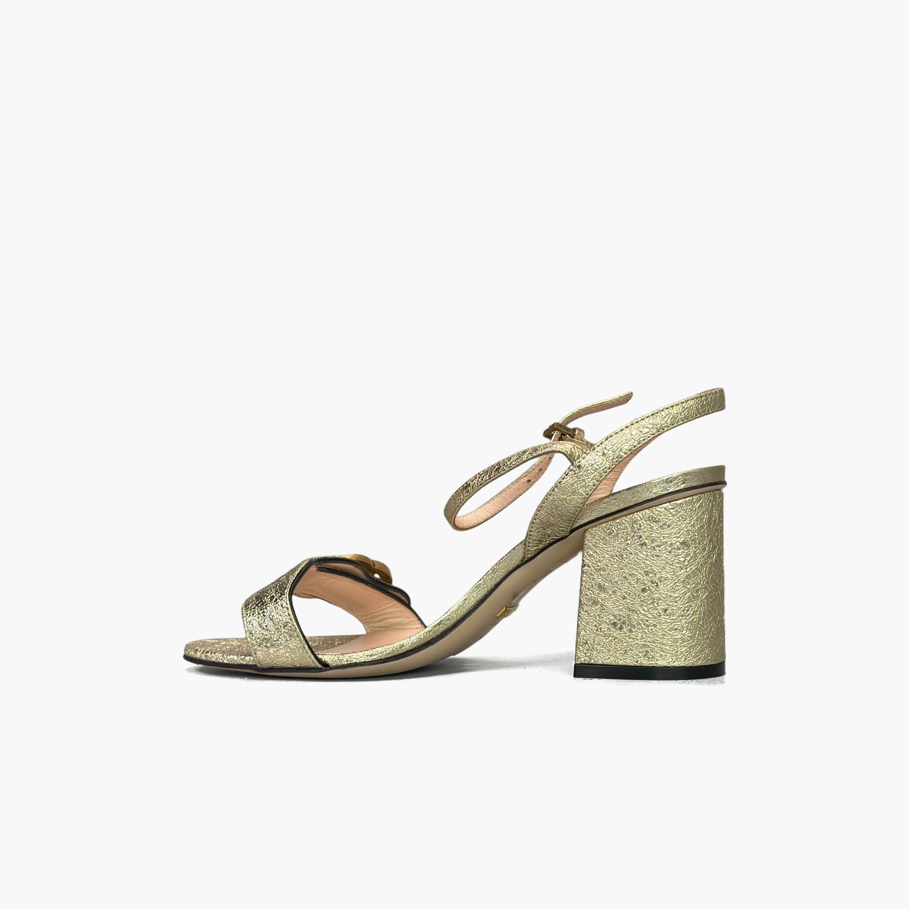 Gucci Gucci Double G Metallic Sandals Size 35 Size US 5 / IT 35 - 3 Thumbnail