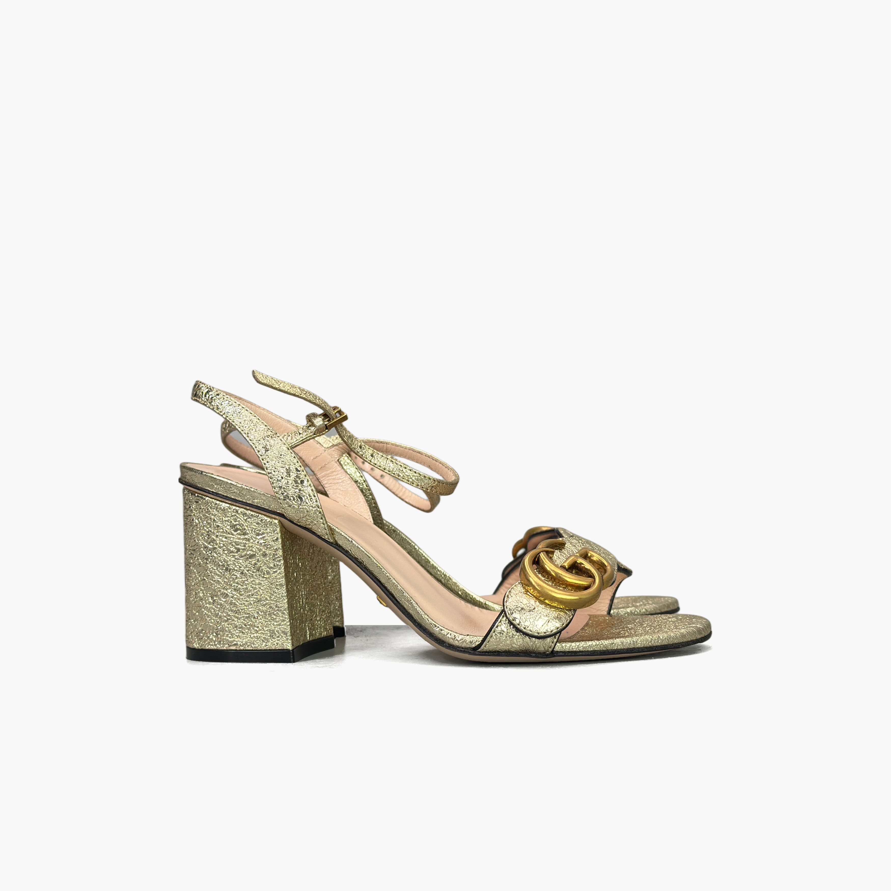 Gucci Gucci Double G Metallic Sandals Size 35 Size US 5 / IT 35 - 4 Thumbnail