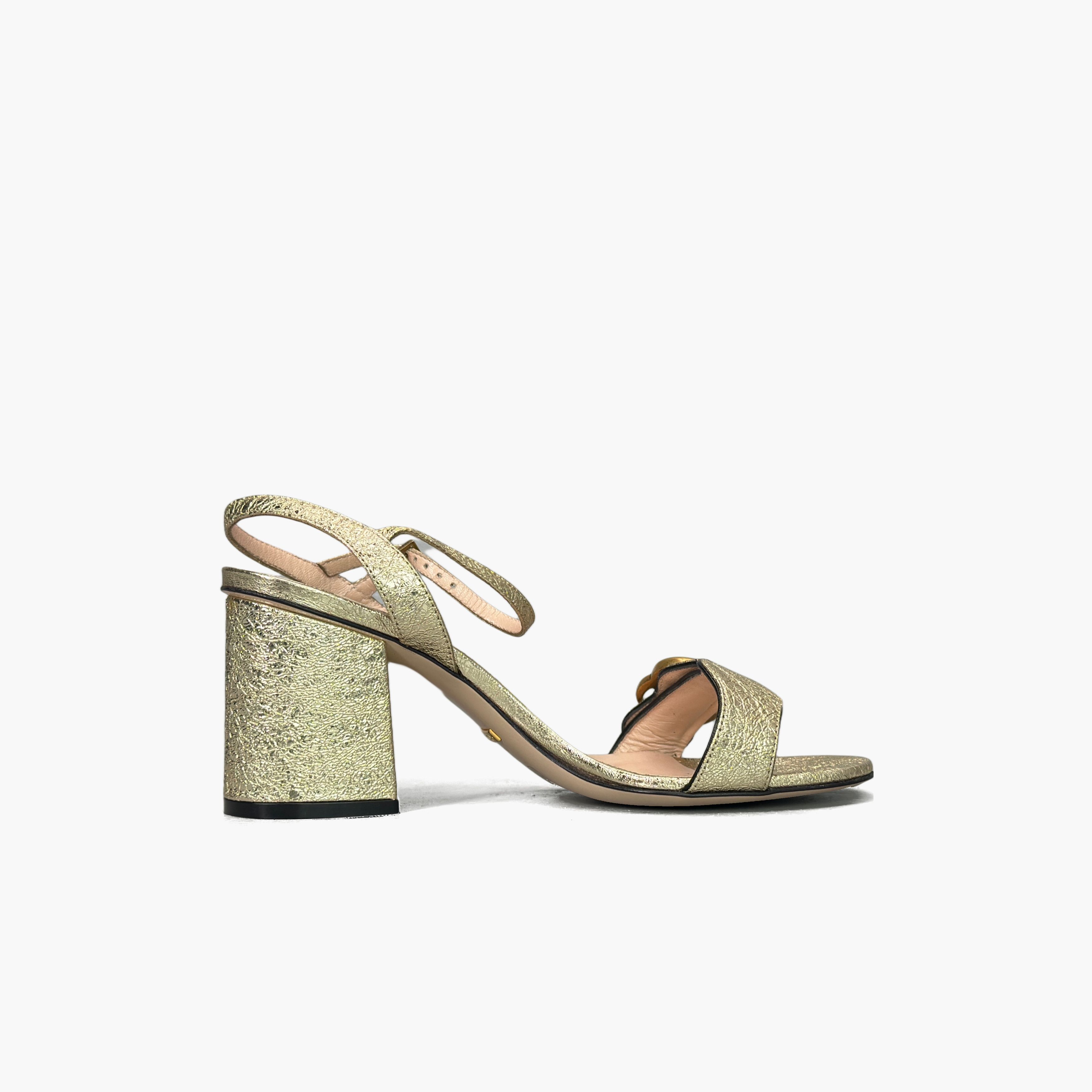 Gucci Gucci Double G Metallic Sandals Size 35 Size US 5 / IT 35 - 2 Thumbnail