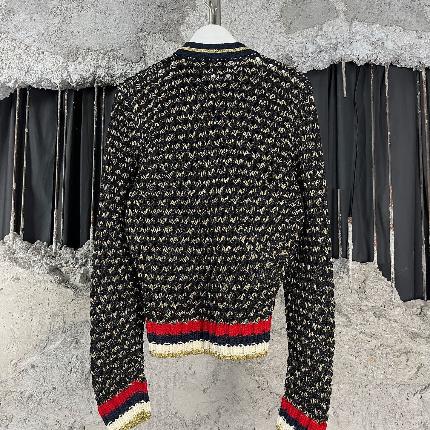 Gucci Gucci Metallic Knit Cardigan Size M Size M / US 6-8 / IT 42-44 - 2 Thumbnail