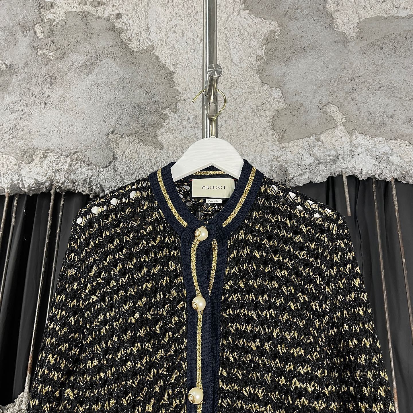 Gucci Gucci Metallic Knit Cardigan Size M Size M / US 6-8 / IT 42-44 - 6 Thumbnail
