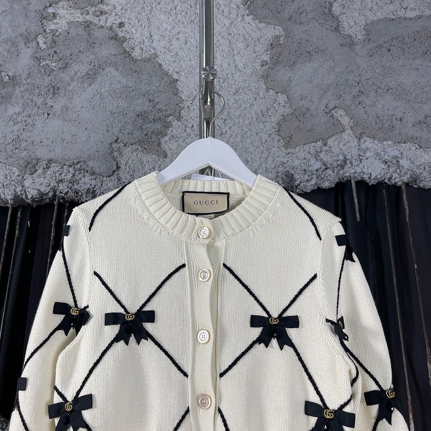 Gucci Gucci Bow Diamond Cardigan Size XXS Size XXS / US 00 / IT 34 - 5 Thumbnail