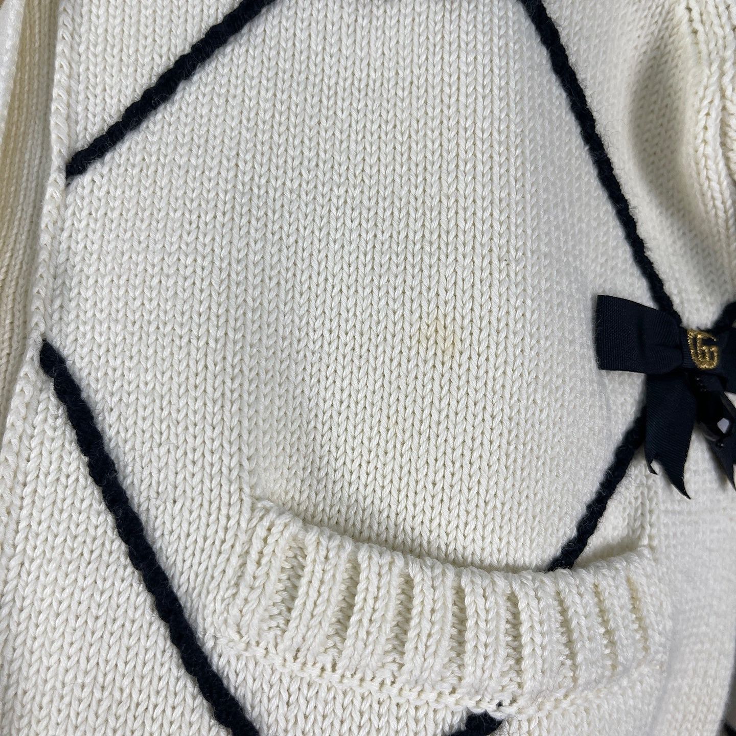 Gucci Gucci Bow Diamond Cardigan Size XXS Size XXS / US 00 / IT 34 - 8 Thumbnail