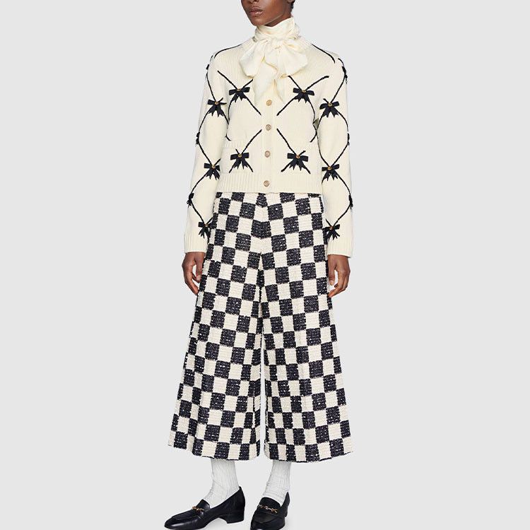 Gucci Gucci Bow Diamond Cardigan Size XXS Size XXS / US 00 / IT 34 - 10 Thumbnail