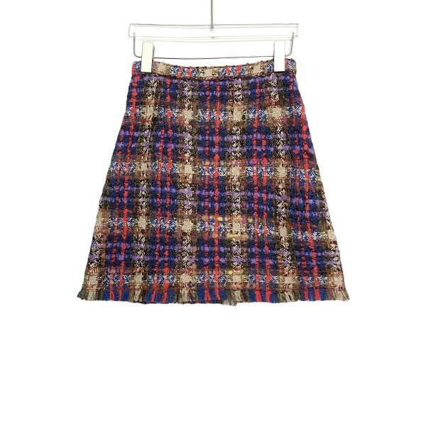 Gucci Gucci Plaid Tweed Mini Skirt Size 36 Size 25" / US 0 / IT 36 - 2 Thumbnail