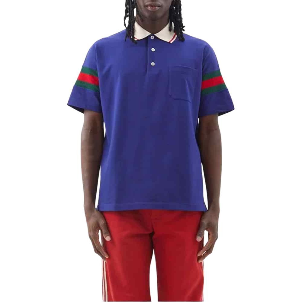Gucci Gucci Web Stripe Long Sleeve Polo Size XS Size US XS / EU 42 / 0 - 12 Thumbnail