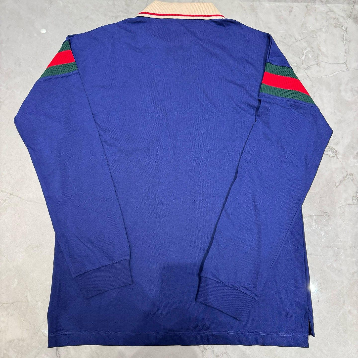 Gucci Gucci Web Stripe Long Sleeve Polo Size XS Size US XS / EU 42 / 0 - 2 Thumbnail