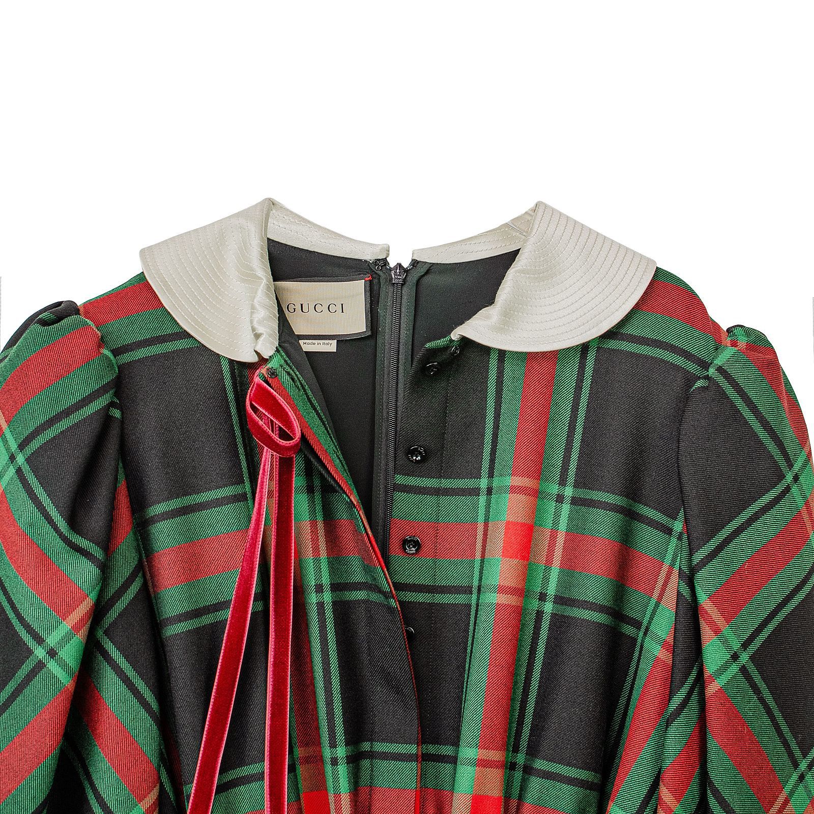 Gucci Gucci Plaid Wool Midi Dress Size 42 Size M / US 6-8 / IT 42-44 - 3 Thumbnail