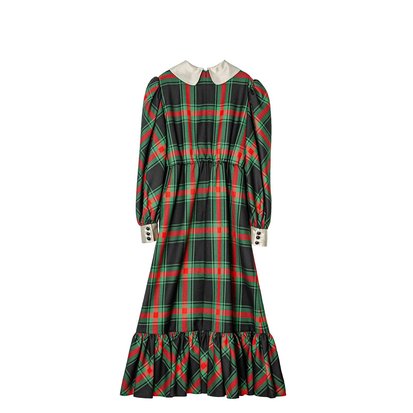 Gucci Gucci Plaid Wool Midi Dress Size 42 Size M / US 6-8 / IT 42-44 - 2 Thumbnail