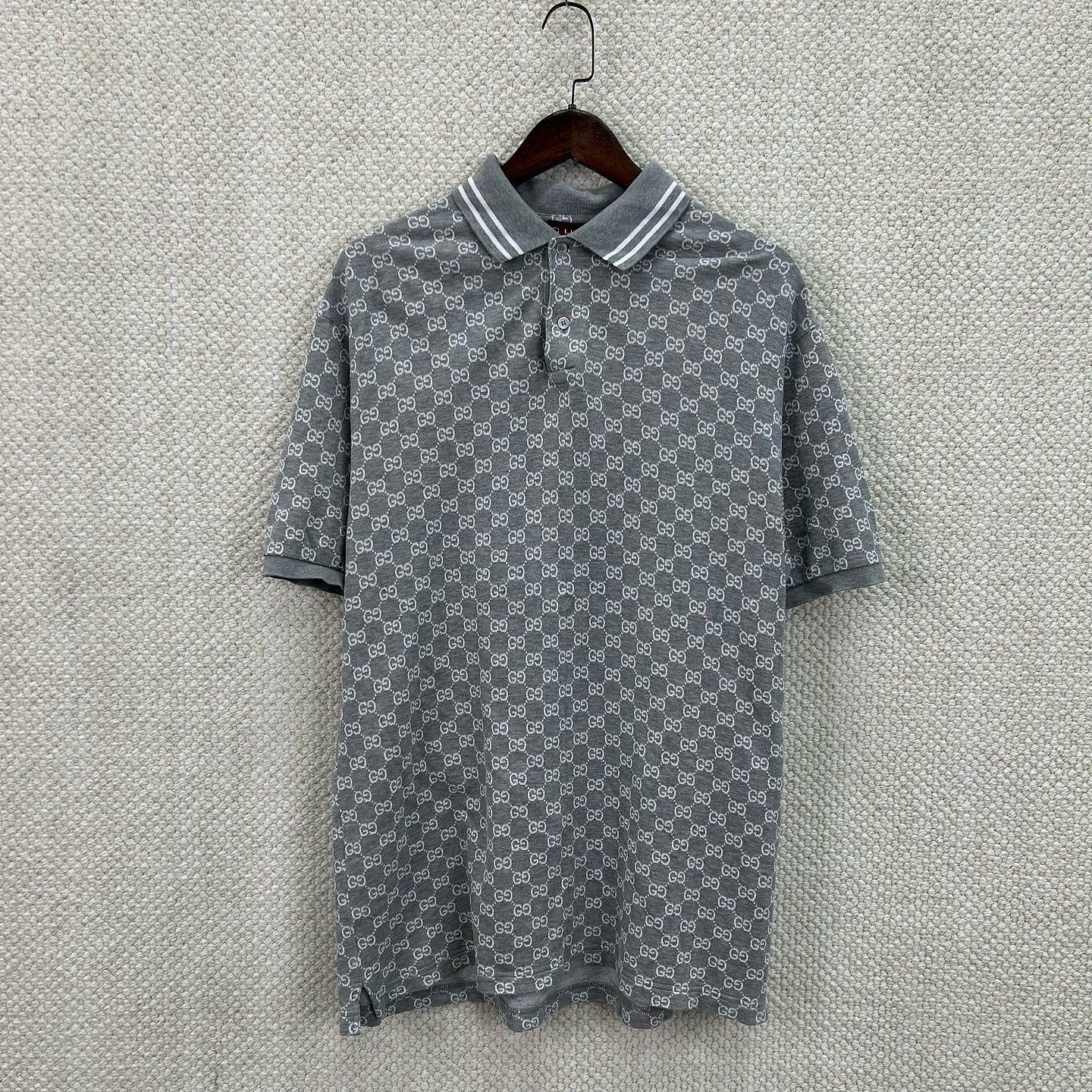 Gucci Gucci GG Monogram Polo Shirt Size L Size US L / EU 52-54 / 3 - 6 Thumbnail