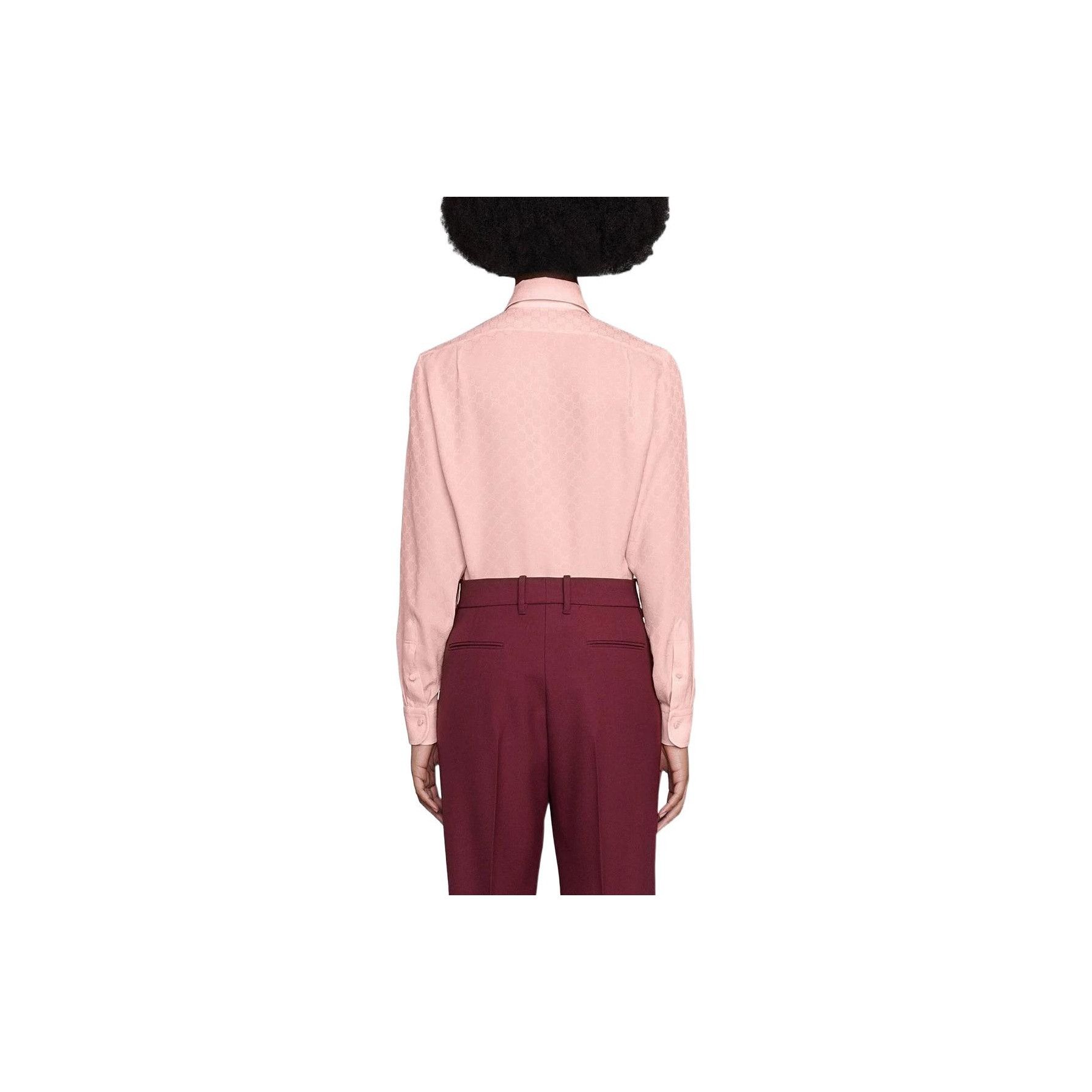 Gucci Gucci GG Monogram Silk Button Up Shirt Size 38 Size XS / US 0-2 / IT 36-38 - 11 Thumbnail