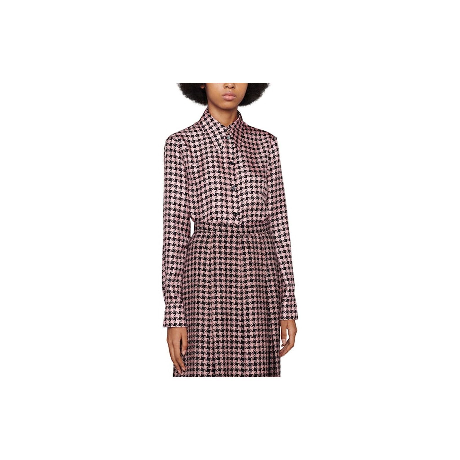 Gucci Gucci GG Pattern Silk Button Up Shirt Size 36 Size XS / US 0-2 / IT 36-38 - 10 Thumbnail