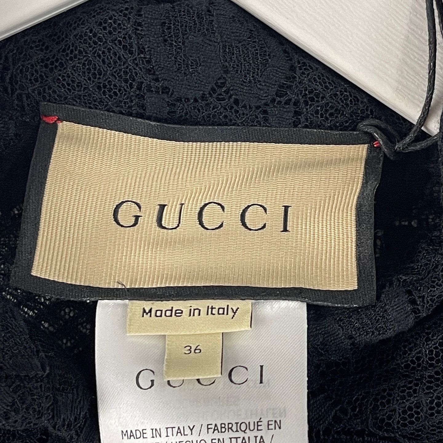Gucci Gucci GG Monogram Lace Button Up Shirt Size 36 Size XS / US 0-2 / IT 36-38 - 3 Thumbnail