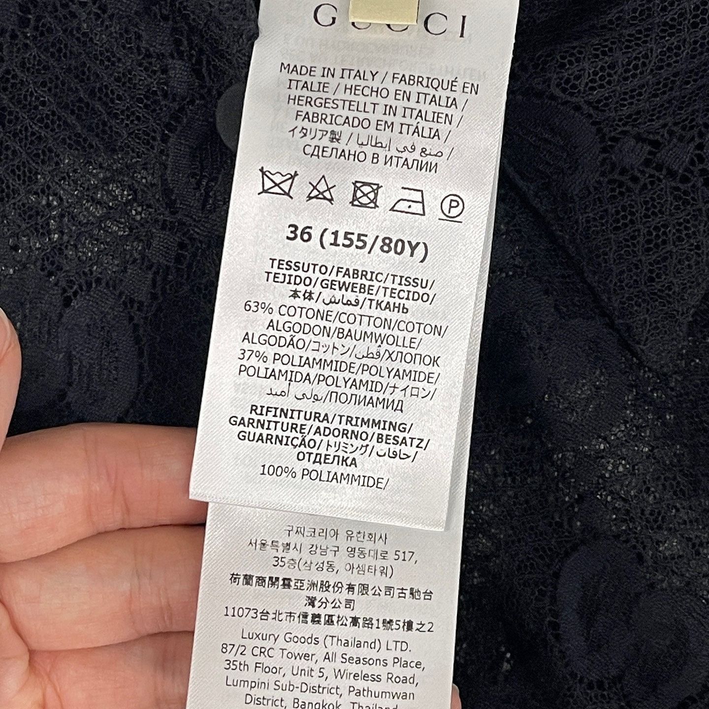 Gucci Gucci GG Monogram Lace Button Up Shirt Size 36 Size XS / US 0-2 / IT 36-38 - 4 Thumbnail