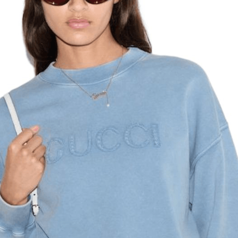 Gucci Gucci Embroidered Logo Sweatshirt Size L Size L / US 10 / IT 46 - 11 Thumbnail
