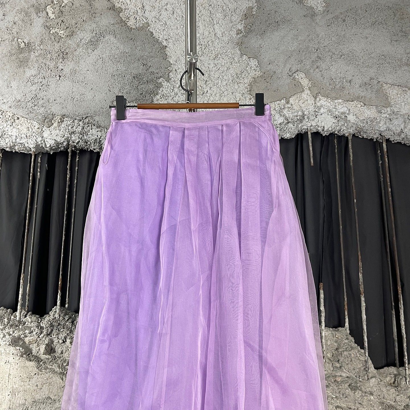 Gucci Gucci Purple Silk Midi Skirt Size 38 Size 26" / US 2 / IT 38 - 6 Thumbnail