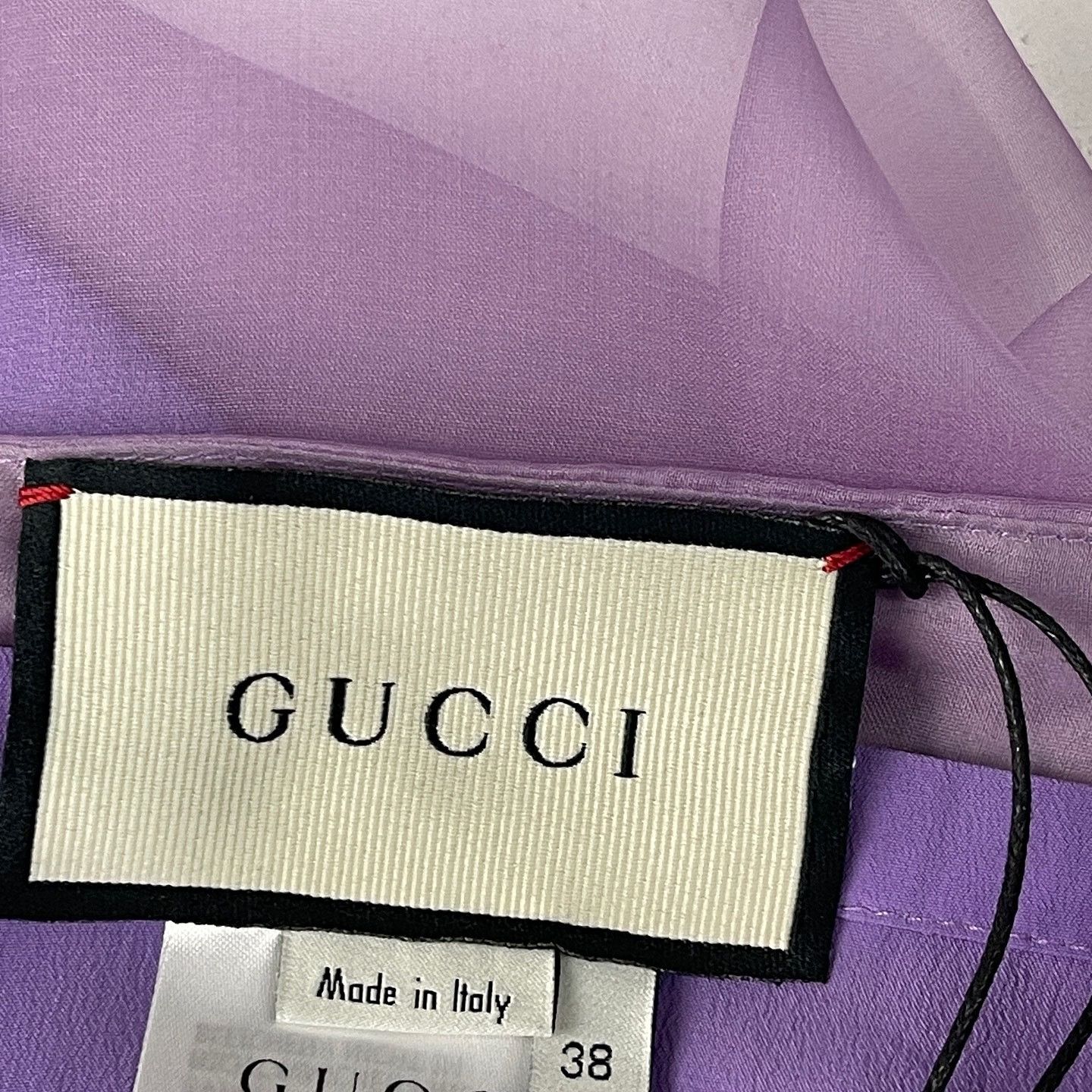 Gucci Gucci Purple Silk Midi Skirt Size 38 Size 26" / US 2 / IT 38 - 3 Thumbnail