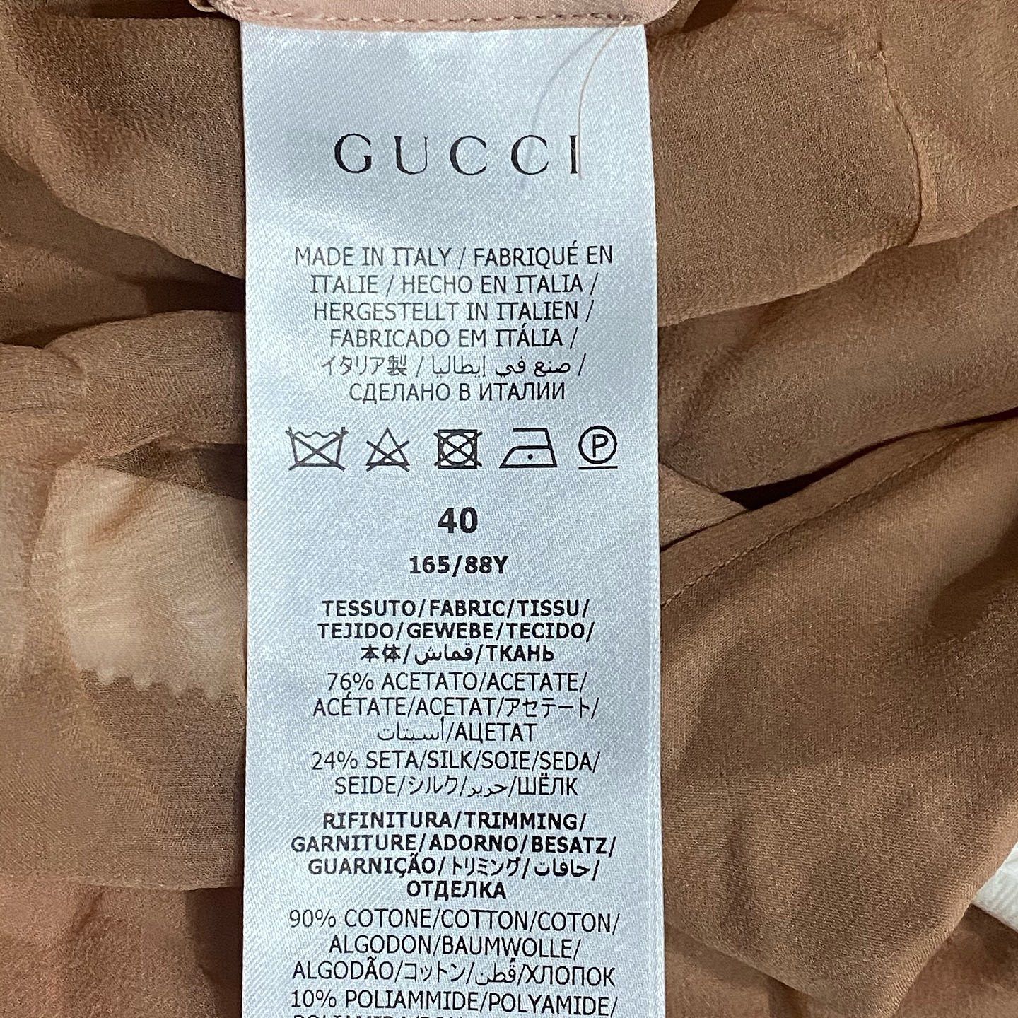 Gucci Gucci Sheer Button Up Blouse Size 40 Size S / US 4 / IT 40 - 4 Thumbnail
