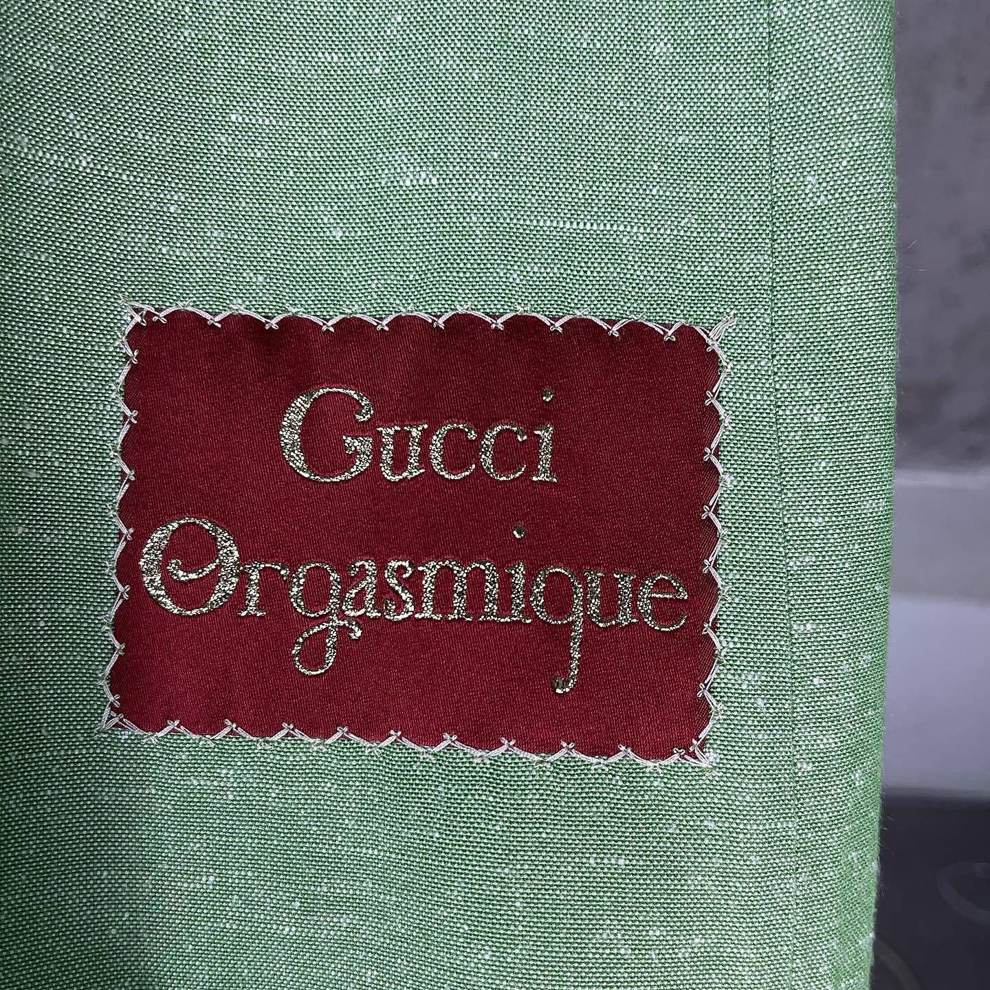 Gucci Gucci Orgasmique Green Wide Leg Pants Size 36 Size 25" / US 0 / IT 36 - 7 Thumbnail