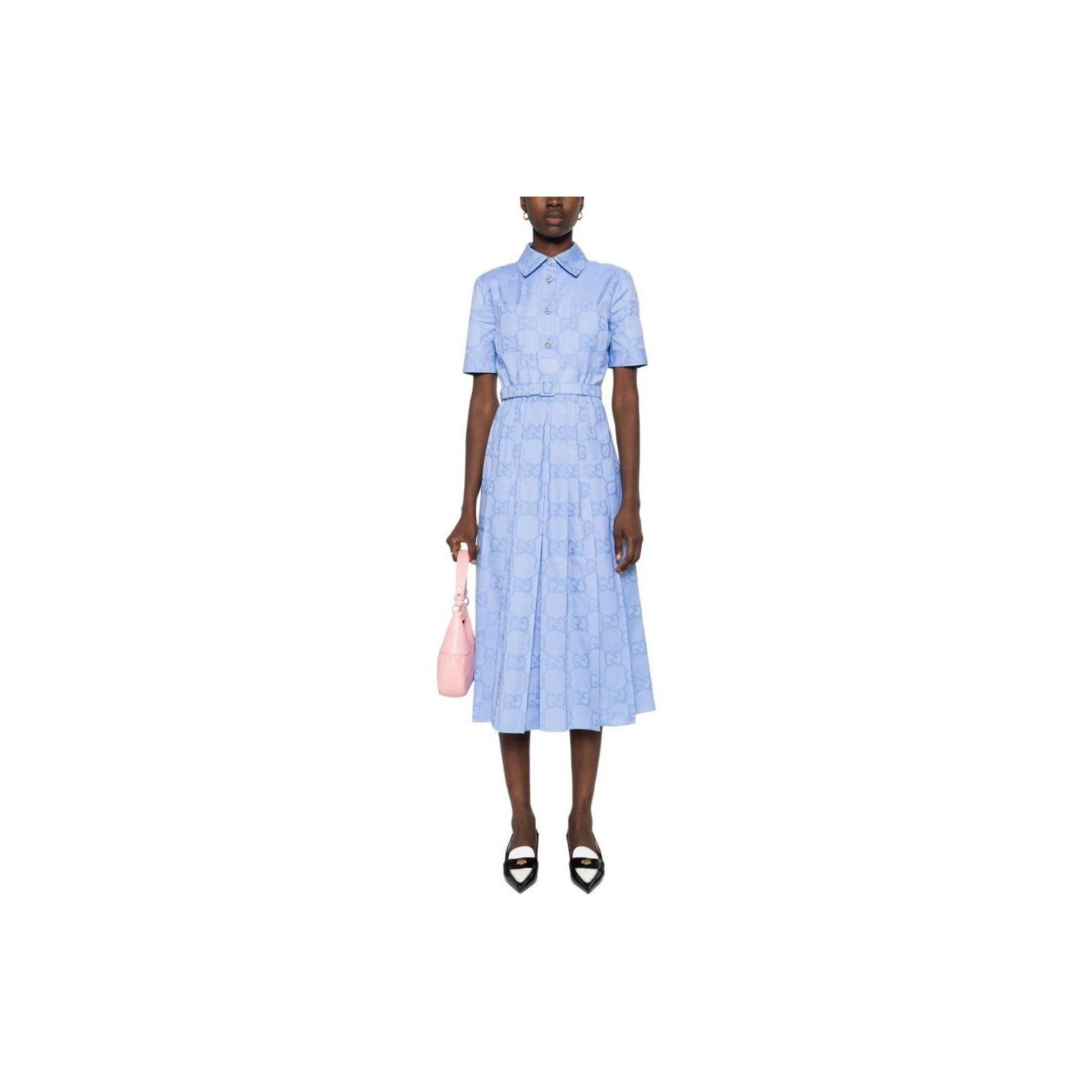 Gucci Gucci GG Jacquard Shirt Dress Size 42 Size M / US 6-8 / IT 42-44 - 8 Thumbnail