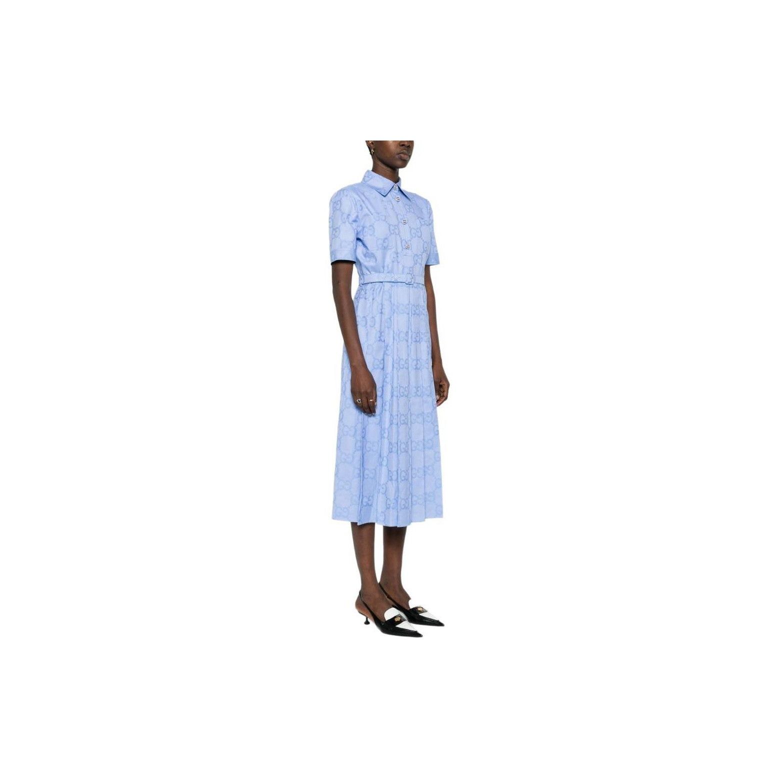 Gucci Gucci GG Jacquard Shirt Dress Size 42 Size M / US 6-8 / IT 42-44 - 10 Thumbnail