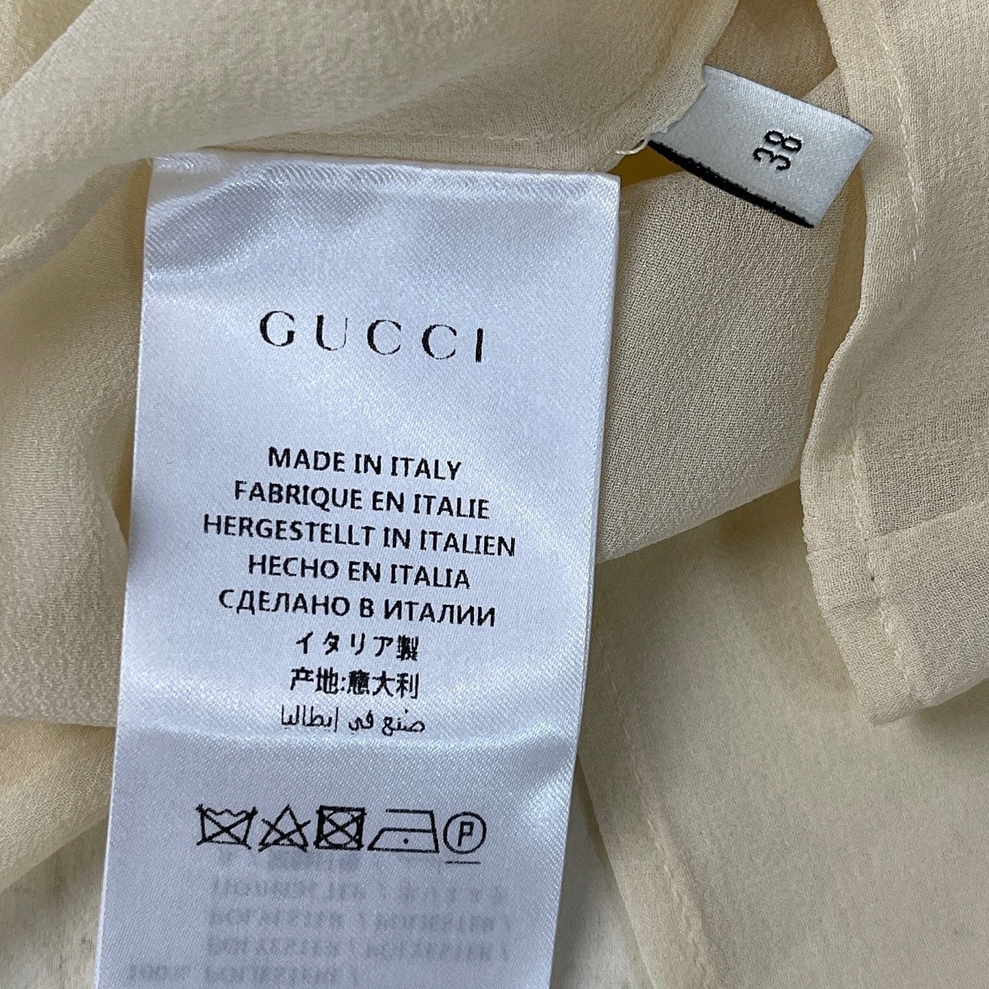 Gucci Gucci Ruffled Trim Chiffon Blouse Size 38 Size XS / US 0-2 / IT 36-38 - 4 Thumbnail