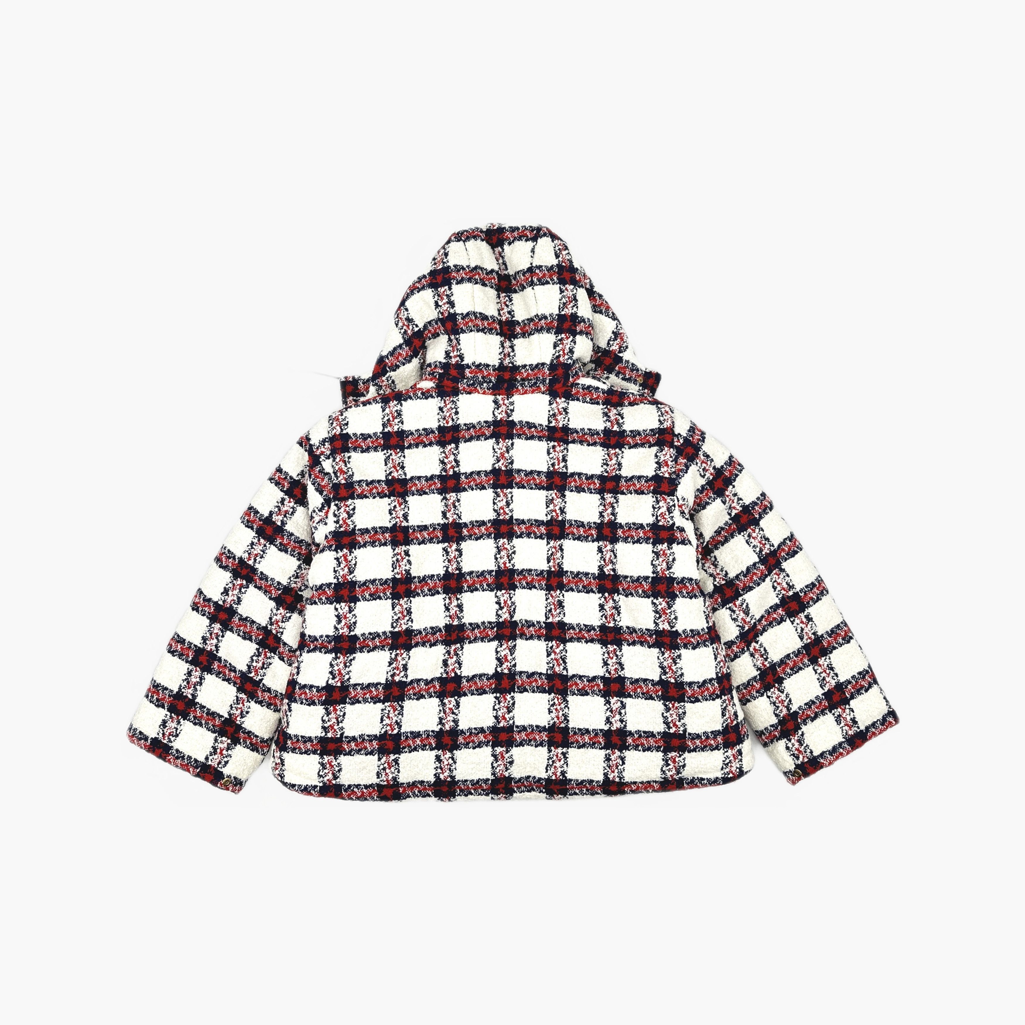 Gucci Gucci Plaid Tweed Hooded Jacket Size 42 Size M / US 6-8 / IT 42-44 - 2 Thumbnail