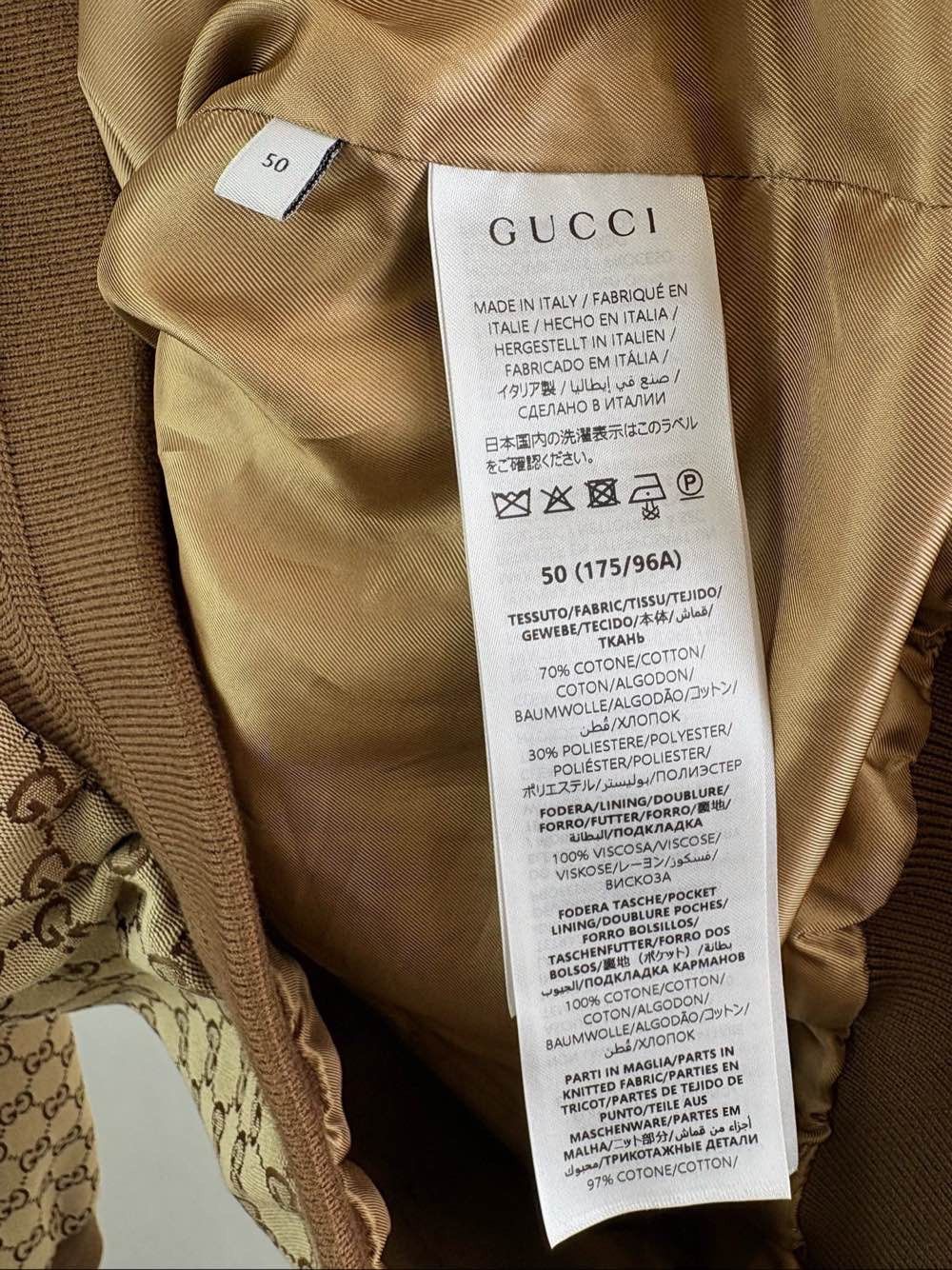 Gucci Gucci GG Monogram Bomber Jacket Size M Size US M / EU 48-50 / 2 - 4 Thumbnail