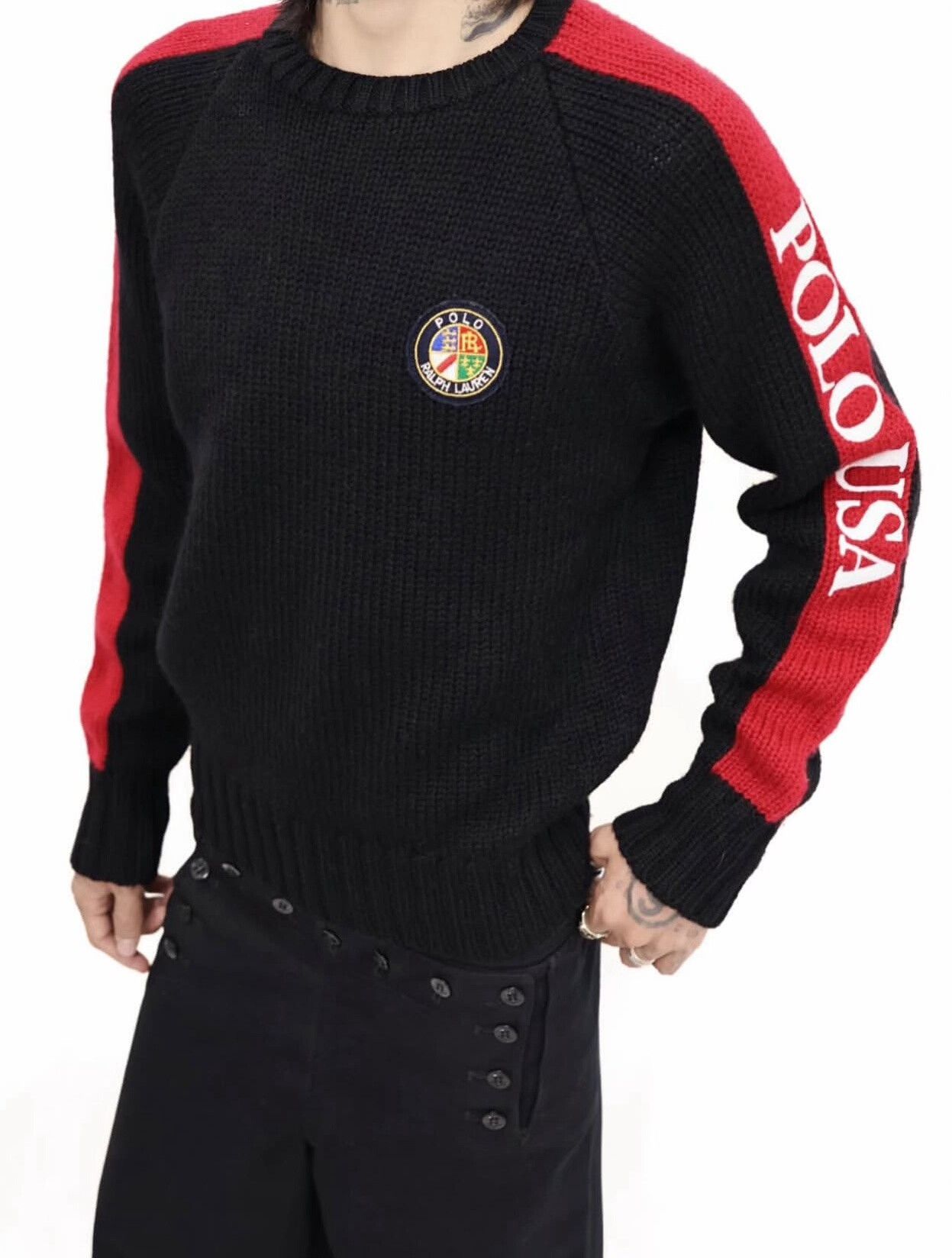 Vintage Vintage 1988 Polo Ralph Lauren Wool Sweater Size US M / EU 48-50 / 2 - 6 Thumbnail