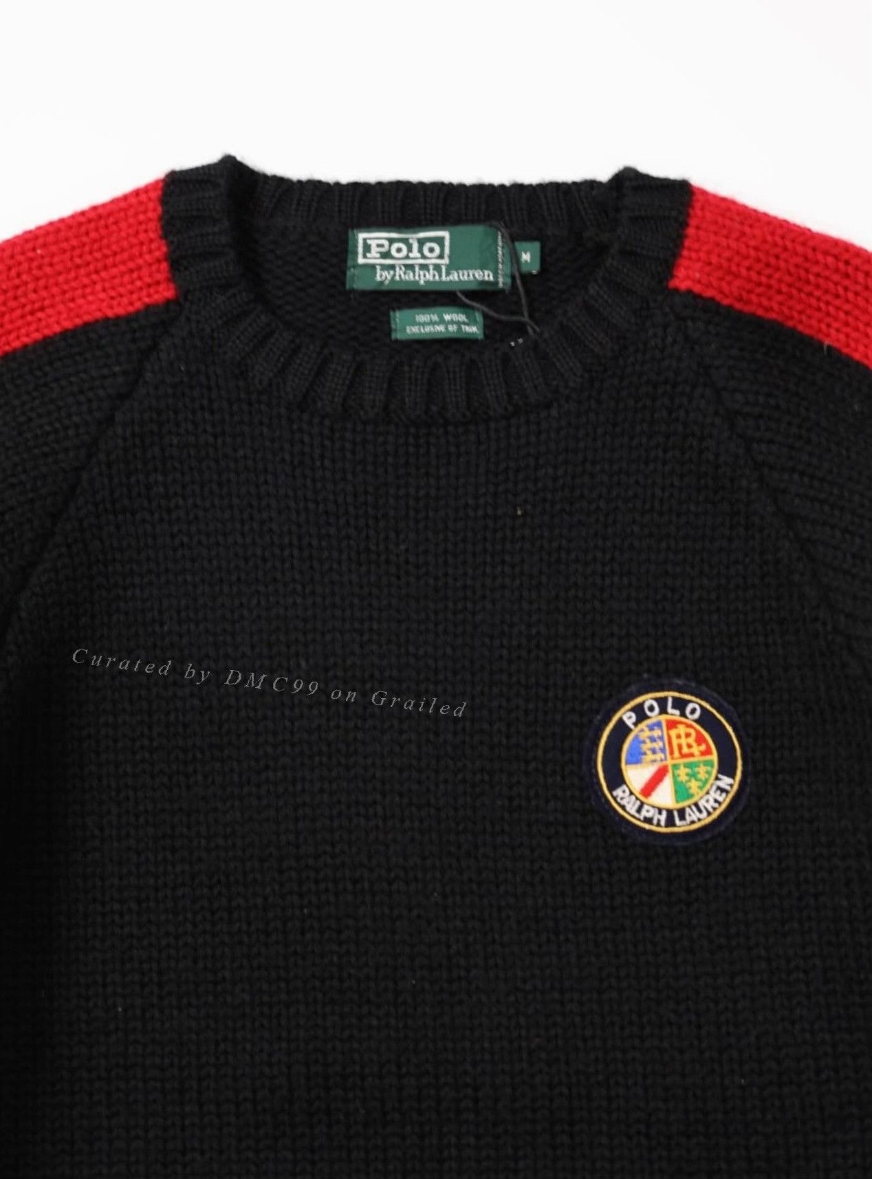 Vintage Vintage 1988 Polo Ralph Lauren Wool Sweater Size US M / EU 48-50 / 2 - 2 Thumbnail