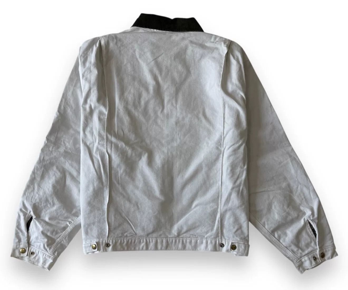 Vintage Vintage Dickies 2000s White Denim Work Jacket Size US XL / EU 56 / 4 - 3 Thumbnail