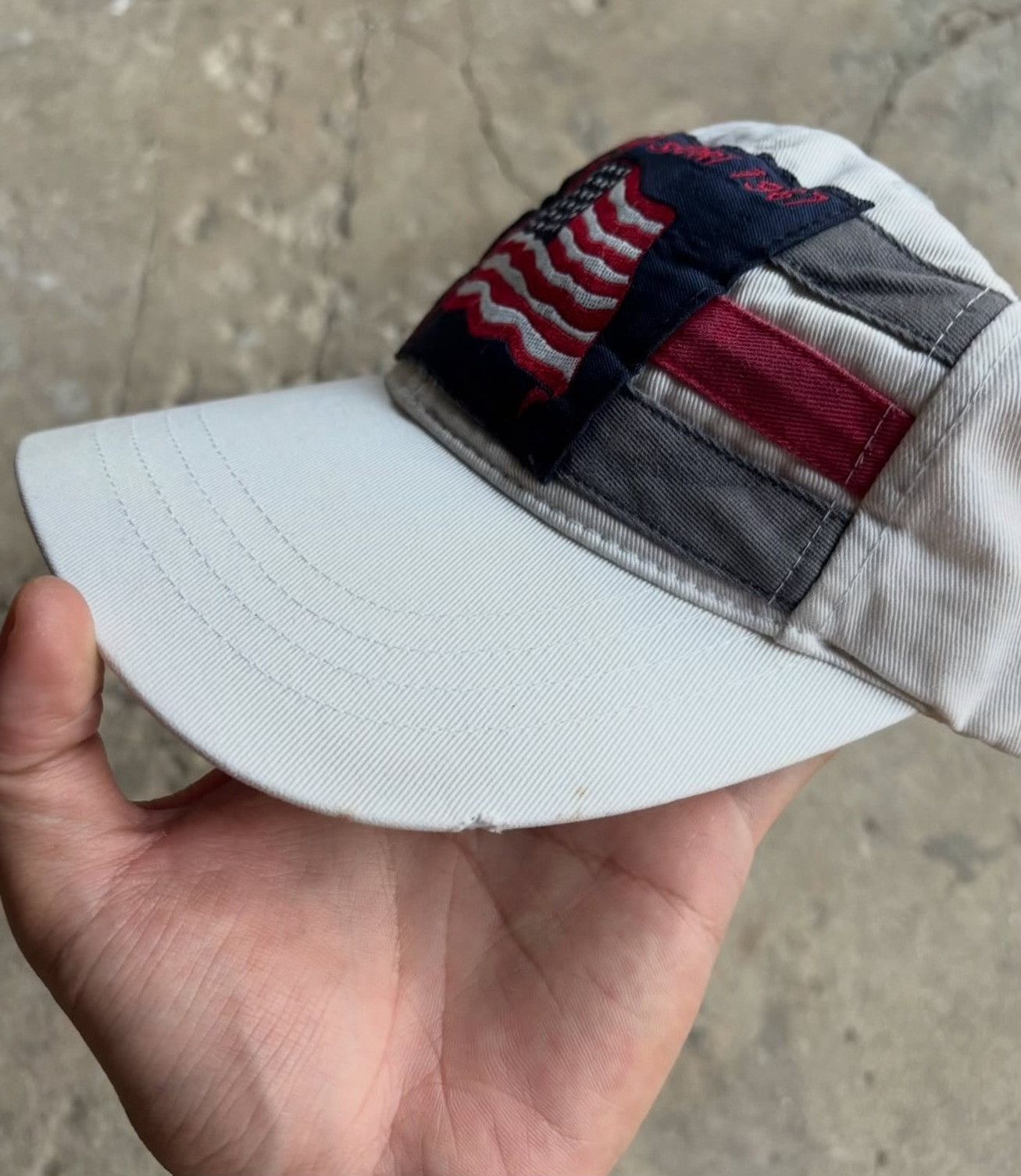 Vintage Vintage 1990s Polo Sport USA Flag Cap Size ONE SIZE - 2 Thumbnail