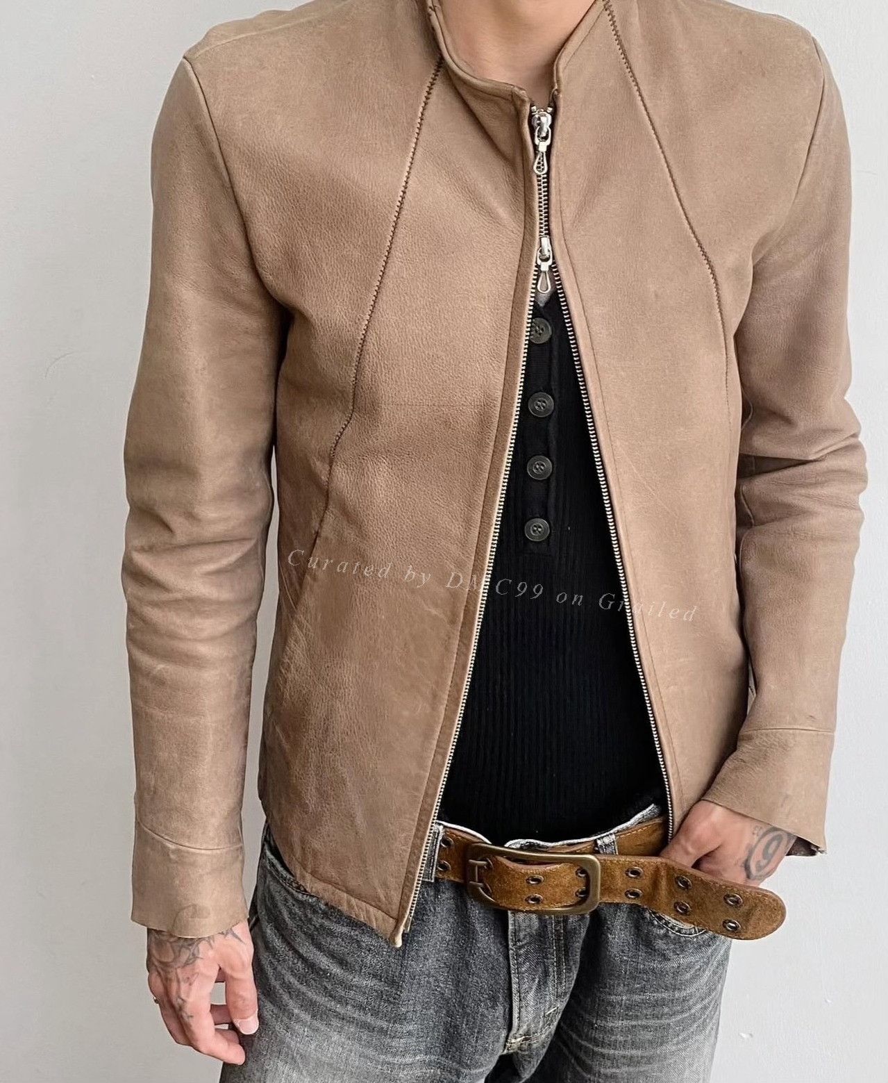 Vintage 2000s Tornado Mart Slim Leather Jacket Size US M / EU 48-50 / 2 - 3 Thumbnail