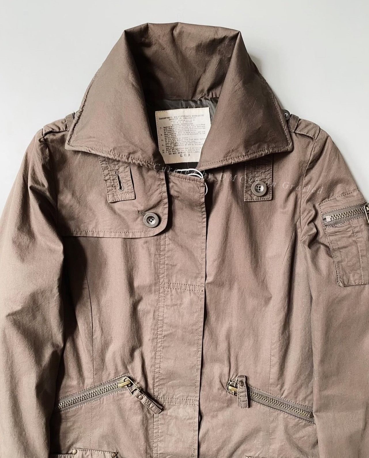 Vintage Vintage GOA 2000s Military Multi Pocket Coat Size US M / EU 48-50 / 2 - 2 Thumbnail