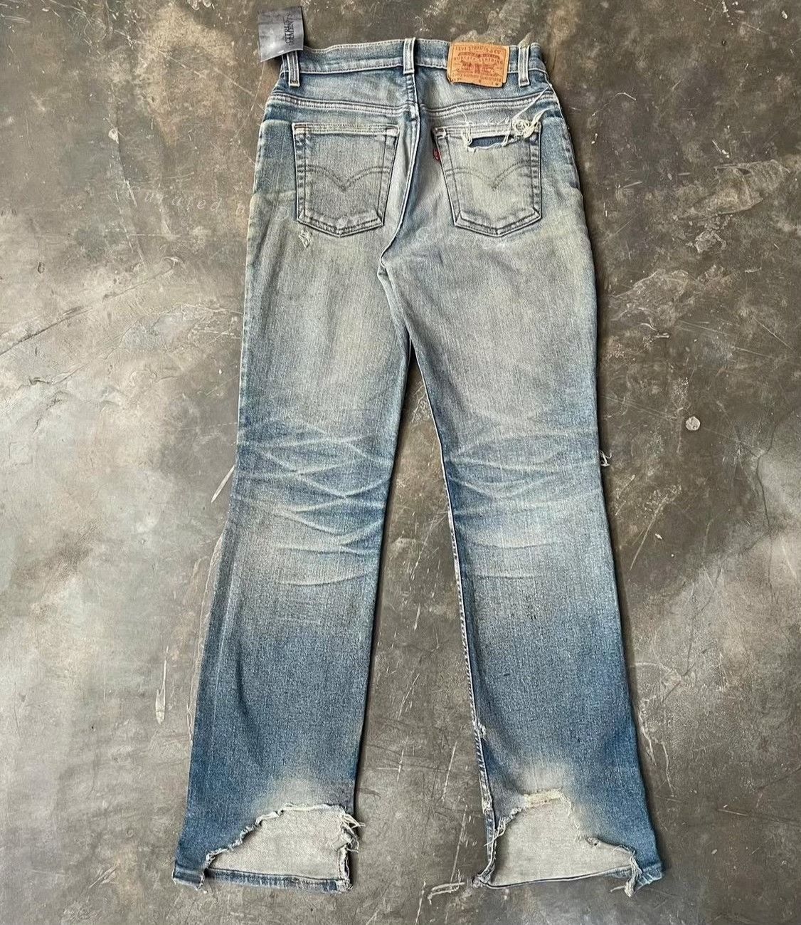 Vintage Vintage 1990s Levi's 517 Mud Wash Jeans Size US 32 / EU 48 - 3 Thumbnail