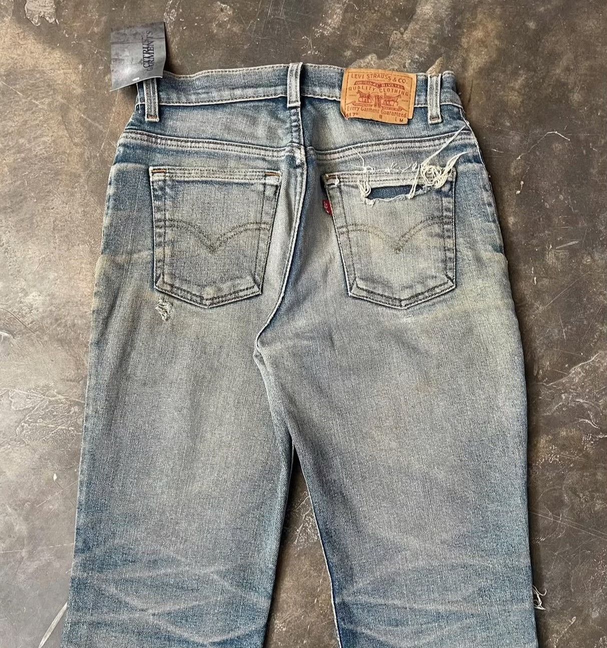 Vintage Vintage 1990s Levi's 517 Mud Wash Jeans Size US 32 / EU 48 - 4 Thumbnail