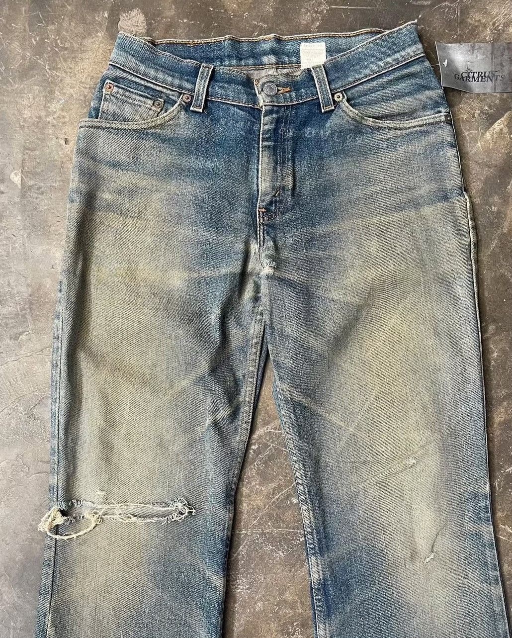 Vintage Vintage 1990s Levi's 517 Mud Wash Jeans Size US 32 / EU 48 - 2 Thumbnail