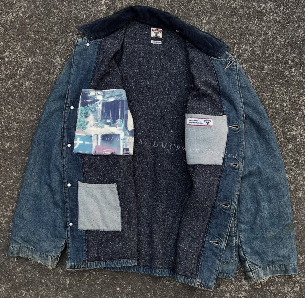 Vintage Vintage Denim Chore Jacket Corduroy Collar Size US M / EU 48-50 / 2 - 2 Thumbnail
