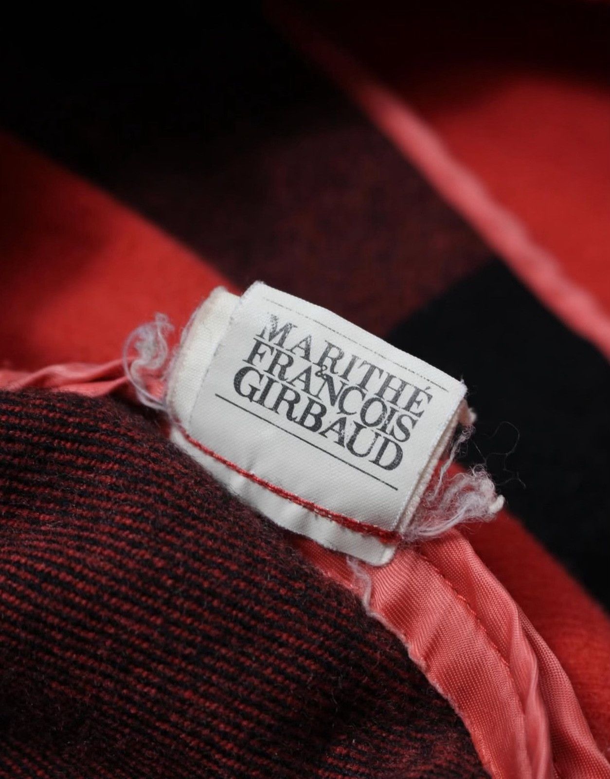 Vintage 00s Marithe Francois Girbaud Red Tartan Wool Jacket Size US M / EU 48-50 / 2 - 5 Thumbnail
