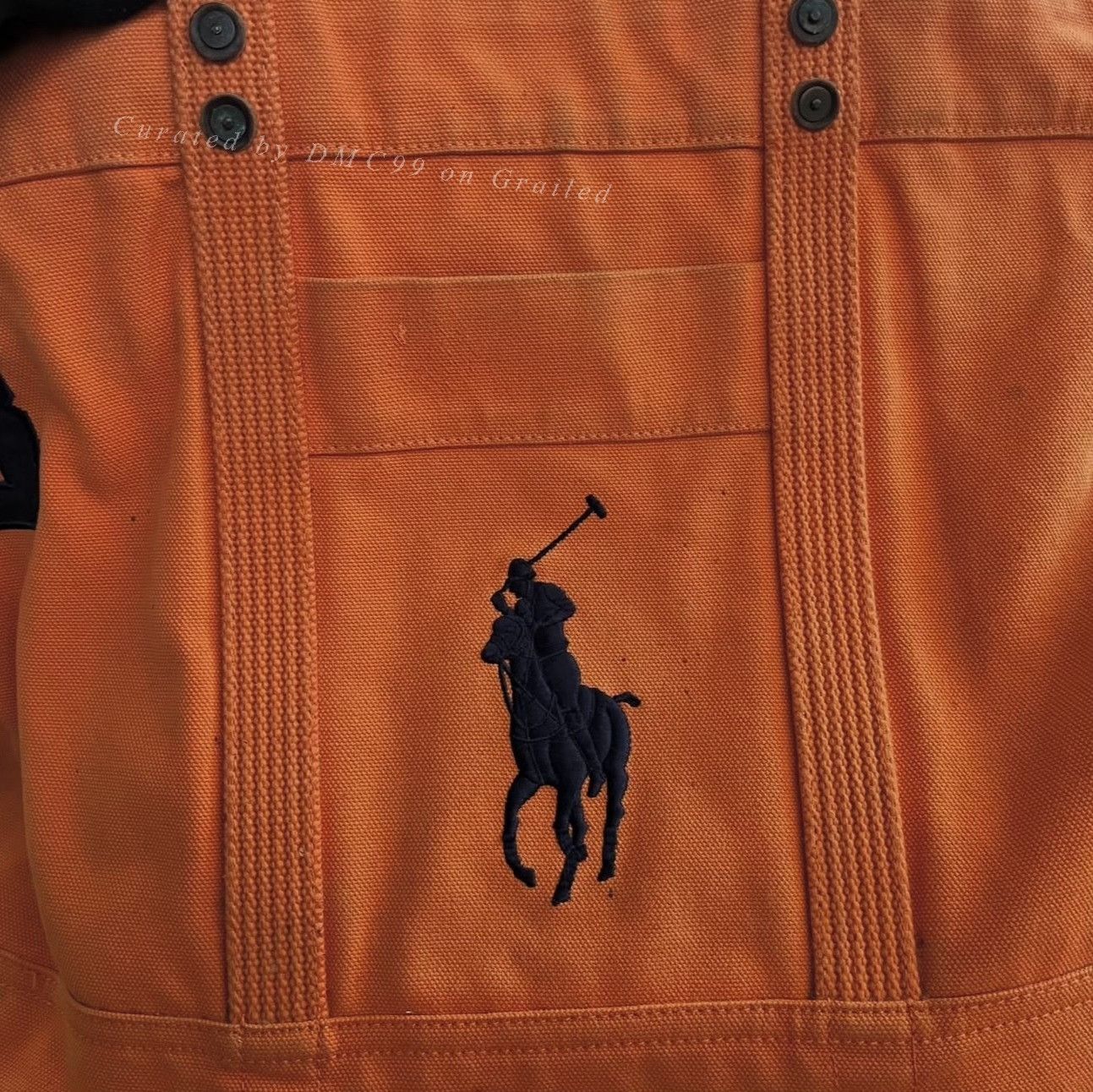 Vintage Vintage Polo Ralph Lauren Canvas Tote Size ONE SIZE - 6 Thumbnail