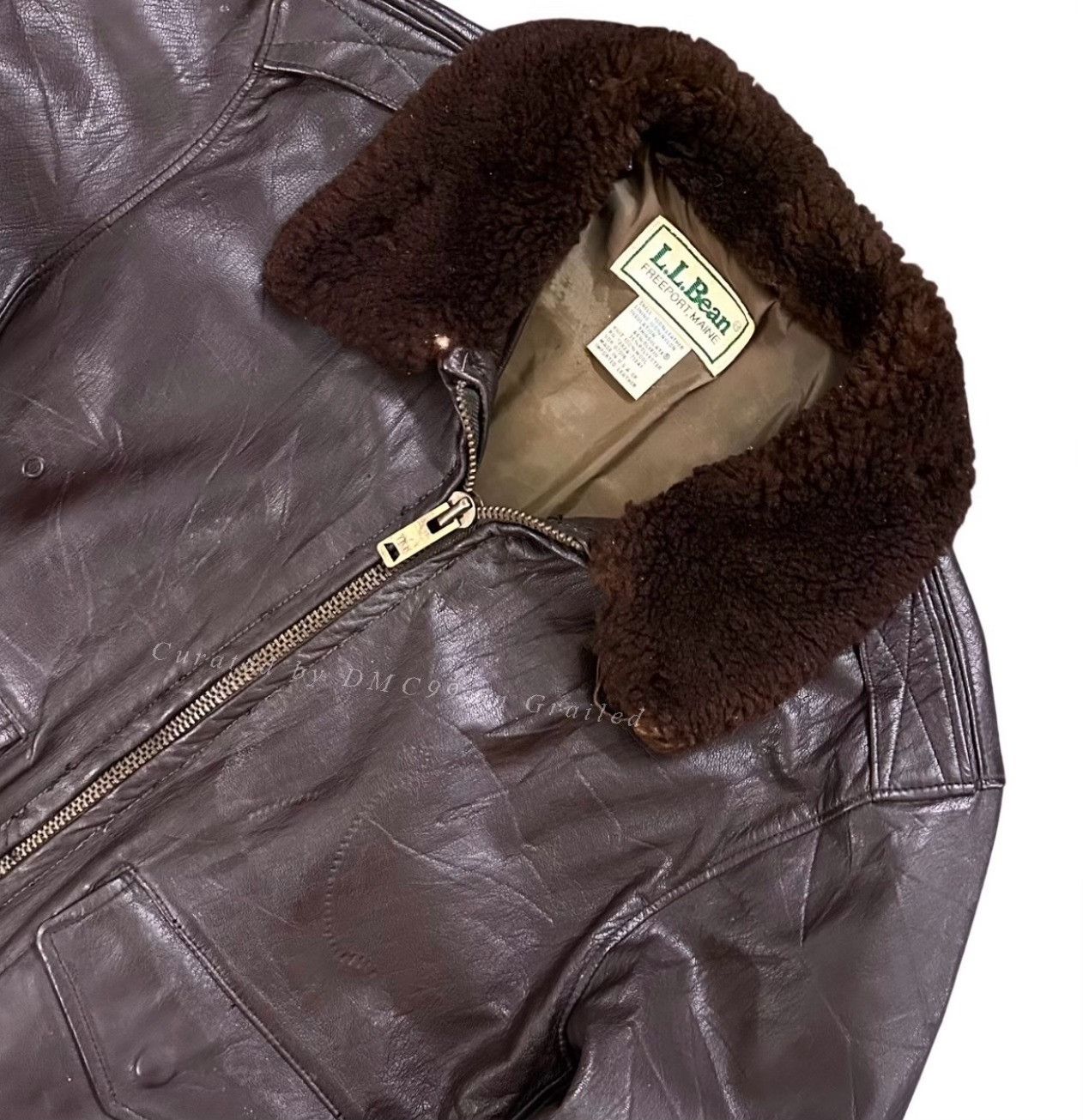 Vintage Vintage LLBean G1 Goatskin Flight Jacket Size US M / EU 48-50 / 2 - 2 Thumbnail