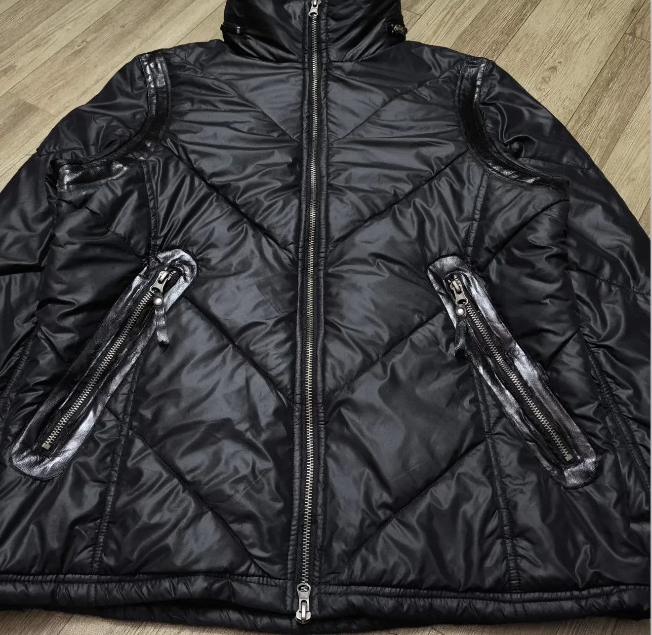 Vintage 2000s PPFM Bono Style Bikers Jacket Size US S / EU 44-46 / 1 - 4 Thumbnail