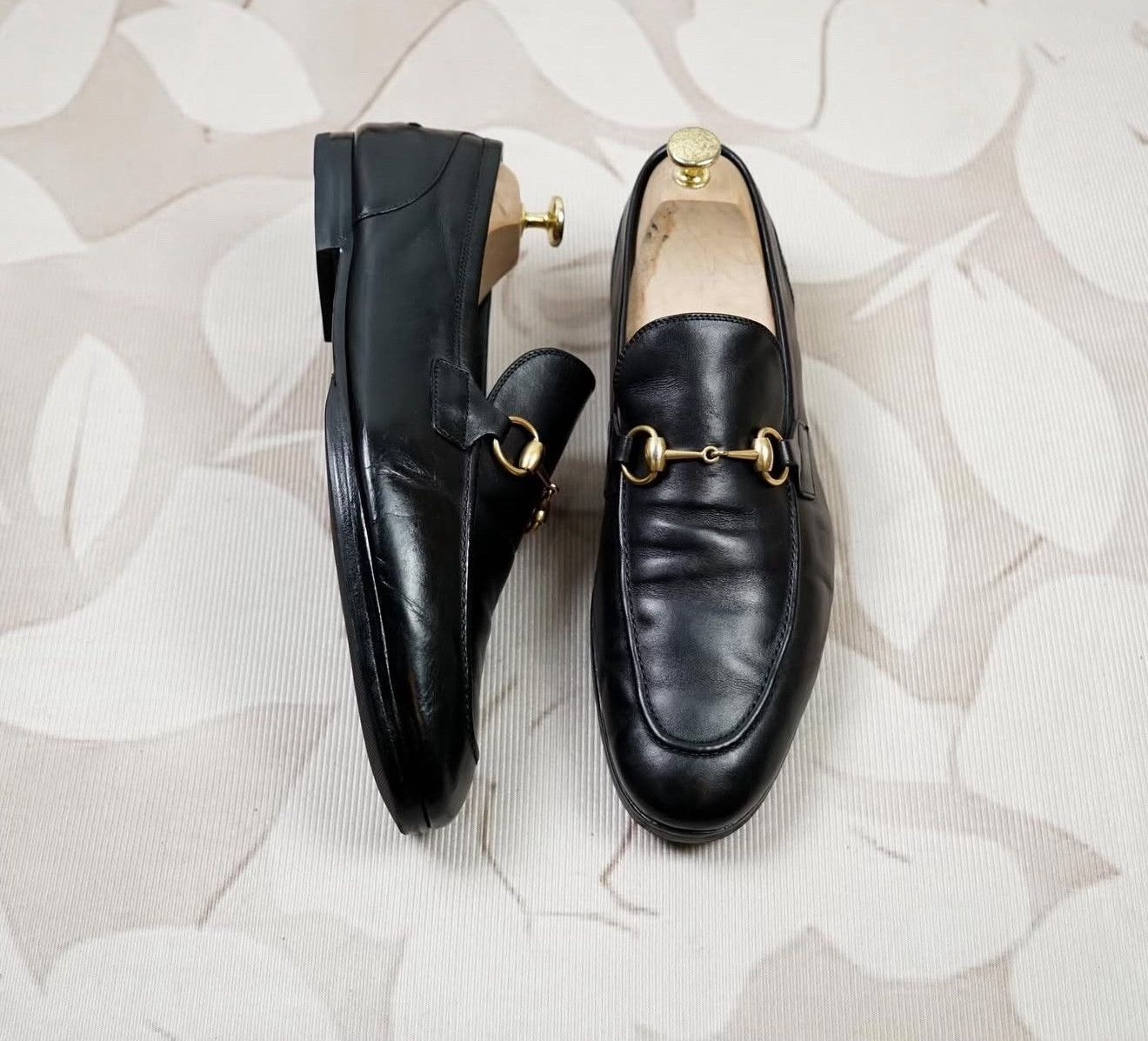 Vintage 2010s Gucci Jordaan Square-Toe Loafers Size US 10.5 / EU 43-44 - 4 Thumbnail