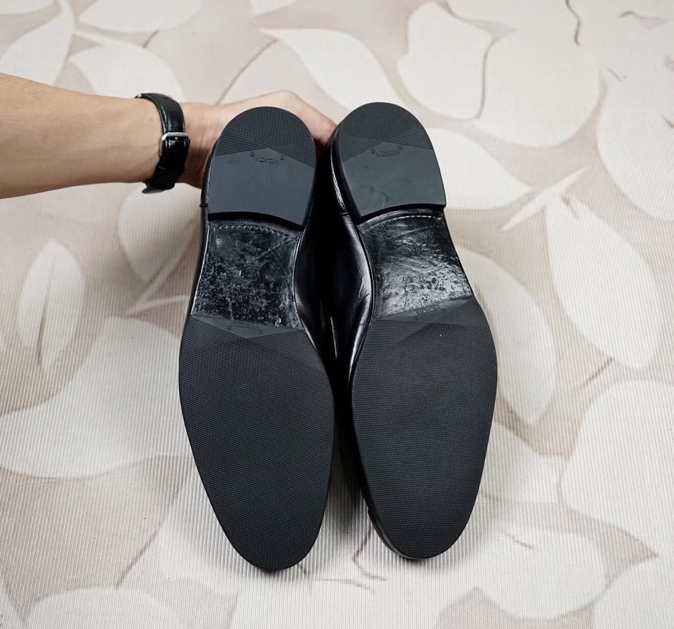 Vintage 2010s Gucci Jordaan Square-Toe Loafers Size US 10.5 / EU 43-44 - 8 Thumbnail