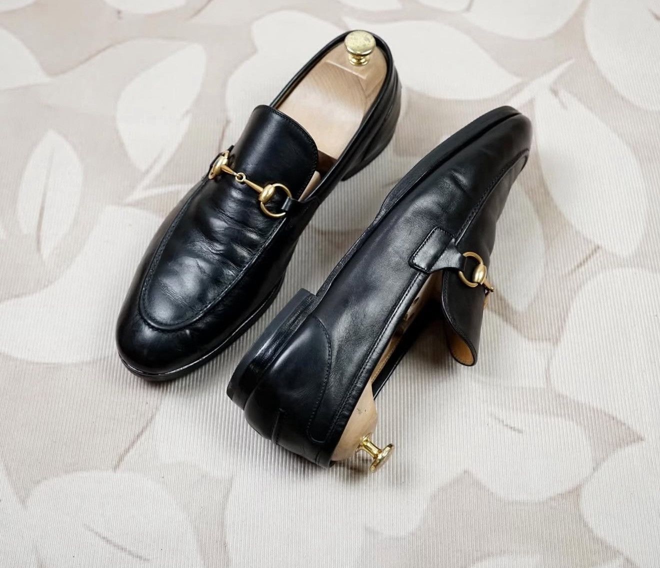 Vintage 2010s Gucci Jordaan Square-Toe Loafers Size US 10.5 / EU 43-44 - 5 Thumbnail
