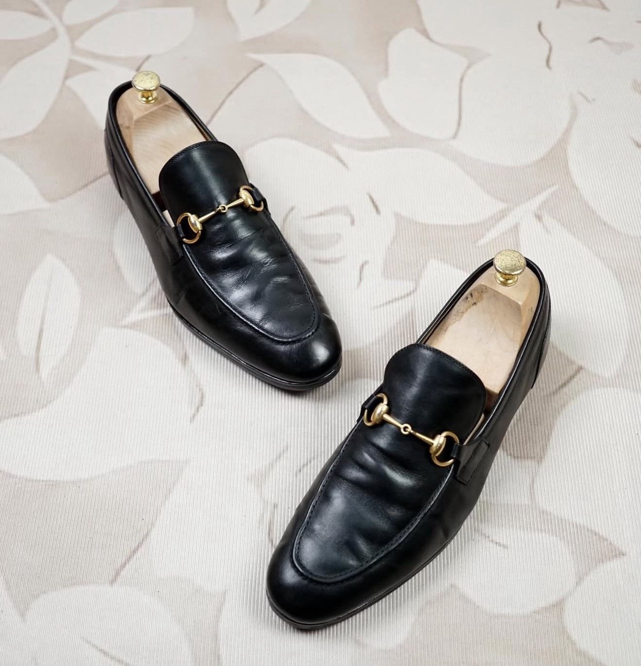 Vintage 2010s Gucci Jordaan Square-Toe Loafers Size US 10.5 / EU 43-44 - 6 Thumbnail