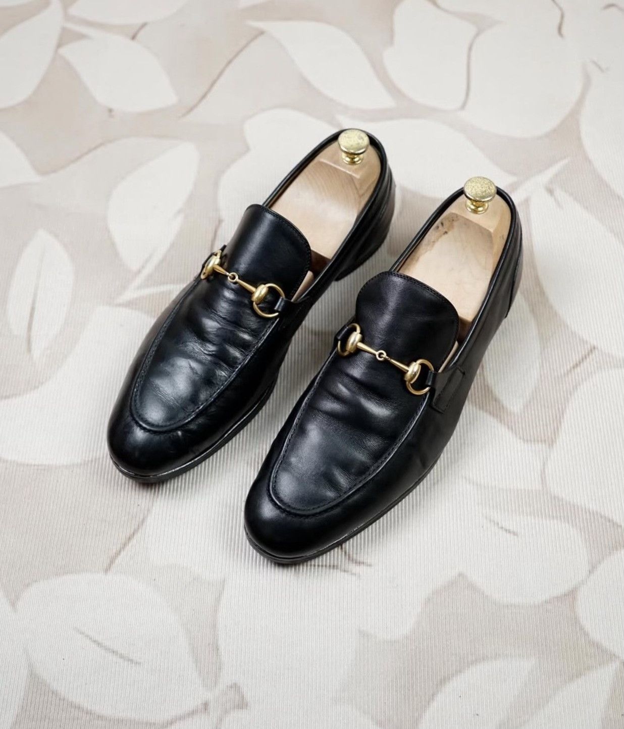 Vintage 2010s Gucci Jordaan Square-Toe Loafers Size US 10.5 / EU 43-44 - 2 Thumbnail