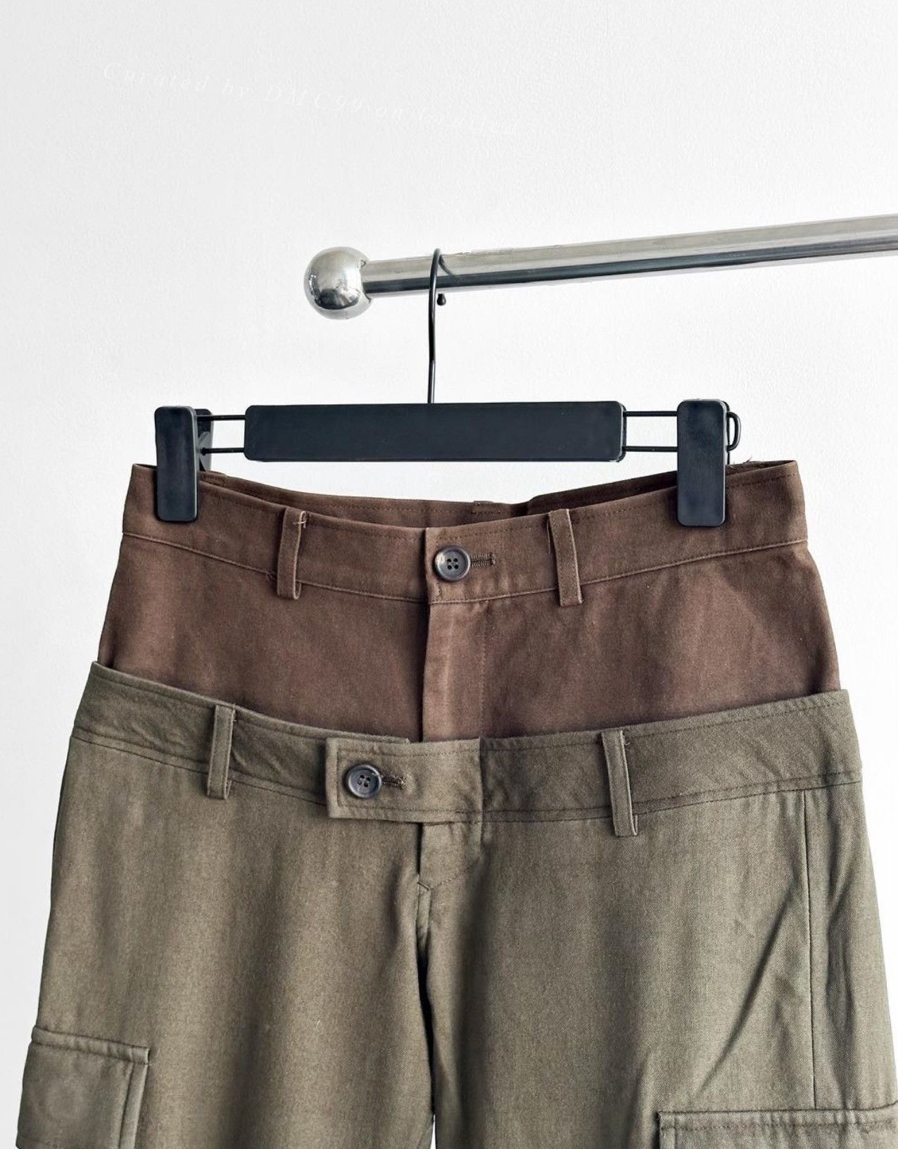 Vintage 2000s Y's Yohji Yamamoto Double Waisted Cargo Pants Size US 26 / EU 42 - 2 Thumbnail